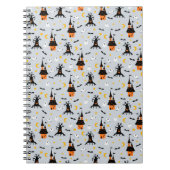 Spooky Halloween Grijs Notitieboek (Voorkant)