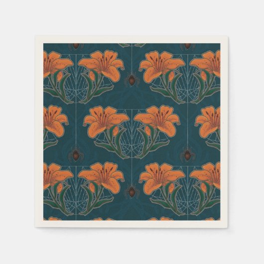 Spooky Halloween grillige  stijl Servet (Voorkant)