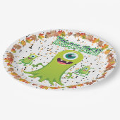 Spooky Halloween groep van Slime Monsters Papieren Bordje (Gekanteld)