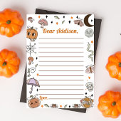 Spooky Halloween Groovy Time Capsule Note Mess Bedankkaart
