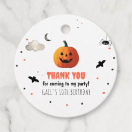 Spooky Halloween-gunst Tags Boo Treat Verjaardag Bedankjes Labels