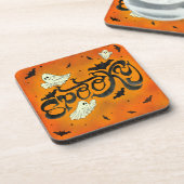 Spooky Halloween Hard plastiek onderzetter (Linkerzijde)