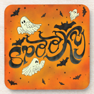 Spooky Halloween Hard plastiek onderzetter