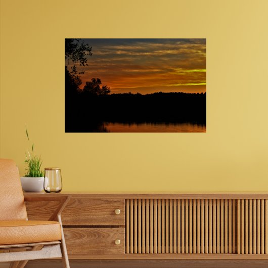 Spooky Halloween Harvest Sunset Poster (Woonkamer 2)