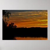 Spooky Halloween Harvest Sunset Poster (Voorkant)