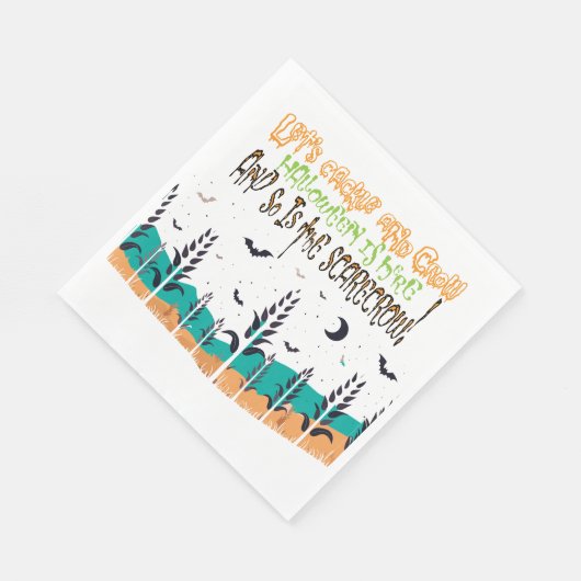 Spooky Halloween Haunted Corn Field Servet (Hoek)