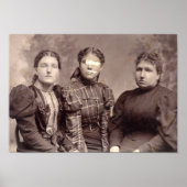 Spooky Halloween Haunted Family Portret Poster (Voorkant)