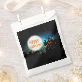 Spooky Halloween Haunted House Bedankzakje (Geknipt)