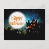 Spooky Halloween Haunted House Briefkaart (Voorkant)