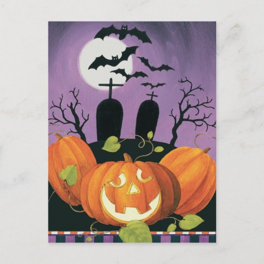 Spooky Halloween Haunted House Briefkaart (Voorkant)