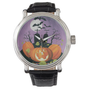 Spooky Halloween Haunted House Horloge