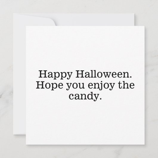 Spooky Halloween Haunted House Kaart (Achterkant)