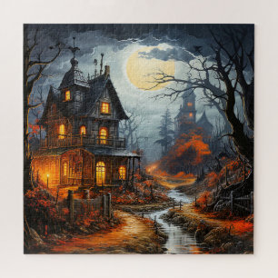 Spooky Halloween Haunted House Legpuzzel