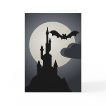 Spooky Halloween Haunted House op Hill