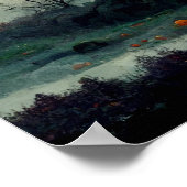 Spooky Halloween Haunted House Poster (Hoek)