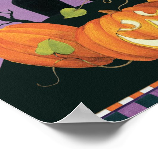 Spooky Halloween Haunted House Poster (Hoek)