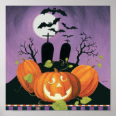 Spooky Halloween Haunted House Poster (Voorkant)
