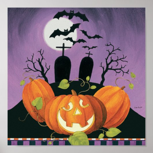 Spooky Halloween Haunted House Poster (Voorkant)