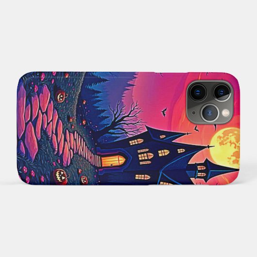 Spooky Halloween Haunted Mansion Art Case-Mate iPhone Case (Achterkant (horizontaal))