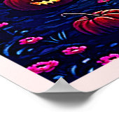 Spooky Halloween Haunted Mansion Art Poster (Hoek)