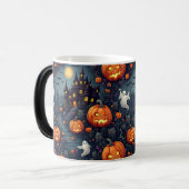 Spooky Halloween Haunted Night Mok (Voorkant links)
