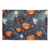 Spooky Halloween Haunted Night Pillow Hoesje Kussensloop (Achterkant)