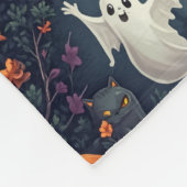 Spooky Halloween Haunted Night Small Fleece Blanke Deken (Hoek)