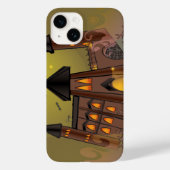 Spooky Halloween heksenhuis en vampieren kasteel Case-Mate iPhone Case (Achterkant)