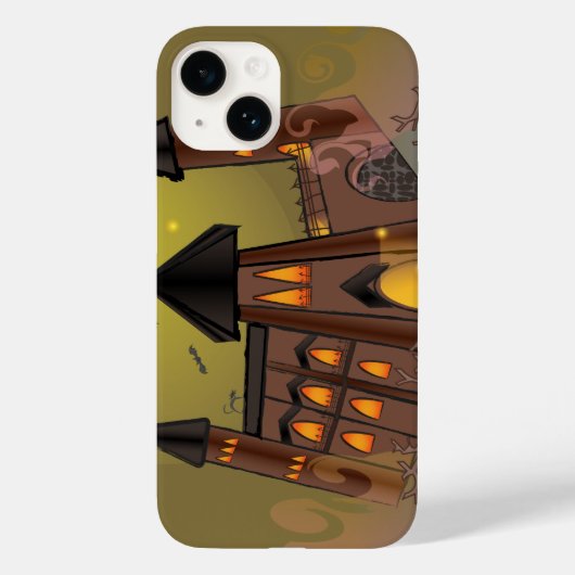 Spooky Halloween heksenhuis en vampieren kasteel Case-Mate iPhone Case (Achterkant)