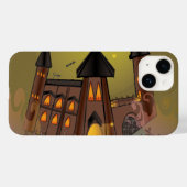 Spooky Halloween heksenhuis en vampieren kasteel Case-Mate iPhone Case (Achterkant (horizontaal))