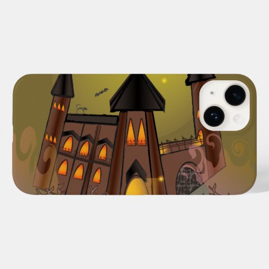 Spooky Halloween heksenhuis en vampieren kasteel Case-Mate iPhone Case (Achterkant (horizontaal))