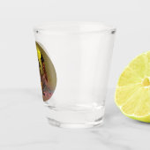 Spooky Halloween heksenhuis en vampieren kasteel Shot Glas (Rechts)