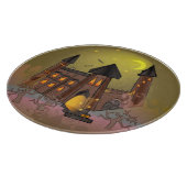 Spooky Halloween heksenhuis en vampieren kasteel Snijplank (Hoek)