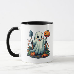 Spooky Halloween Herfst Tuinieren Ghost Pumpkin Mok