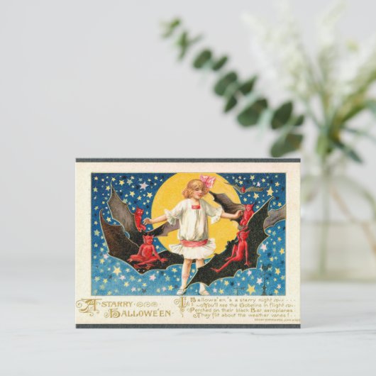 Spooky Halloween  Holiday briefkaart (Staand voorkant)