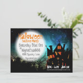 Spooky Halloween House Kaart (Staand voorkant)