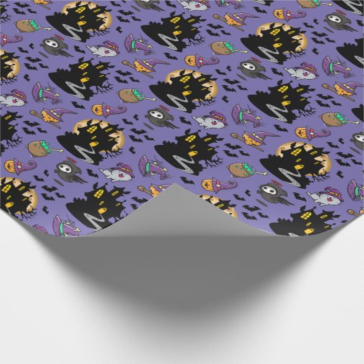 Spooky halloween inpakpapier (Hoek)