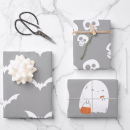 Spooky Halloween Inpakpapier Vel
