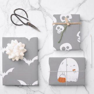 Spooky Halloween Inpakpapier Vel