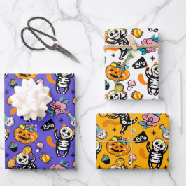 Spooky Halloween Inpakpapier Vel