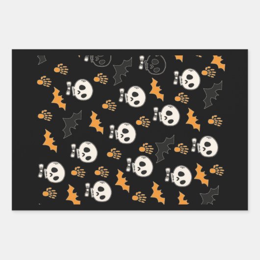 spooky Halloween Inpakpapier Vel (Voorkant)