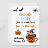 Spooky Halloween Invitation Kaart (Voorkant)
