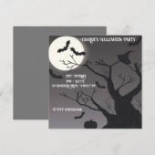 Spooky Halloween Invitation Kaart (Voorkant / Achterkant)