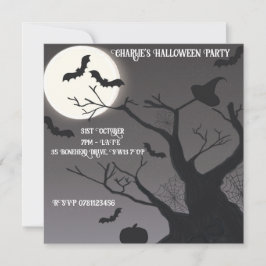 Spooky Halloween Invitation Kaart