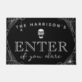 Spooky Halloween invoeren als je bent gestoord Deurmat (Voorkant)