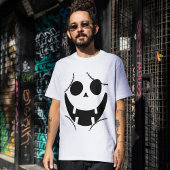 Spooky Halloween jack-o-lantaarn pompoen gezicht T-shirt