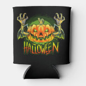 Spooky Halloween Jack-O-Lantern Blikjeskoeler (Voorkant)