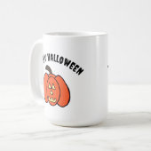 Spooky Halloween Jack o Lantern Koffiemok (Voorkant links)