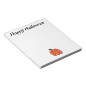 Spooky Halloween Jack o Lantern Notitieblok (Schuin)