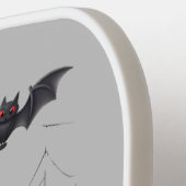 Spooky Halloween Jack-o-Lantern Pumpkin Black Cat Pickleball Paddle (Links Detail)